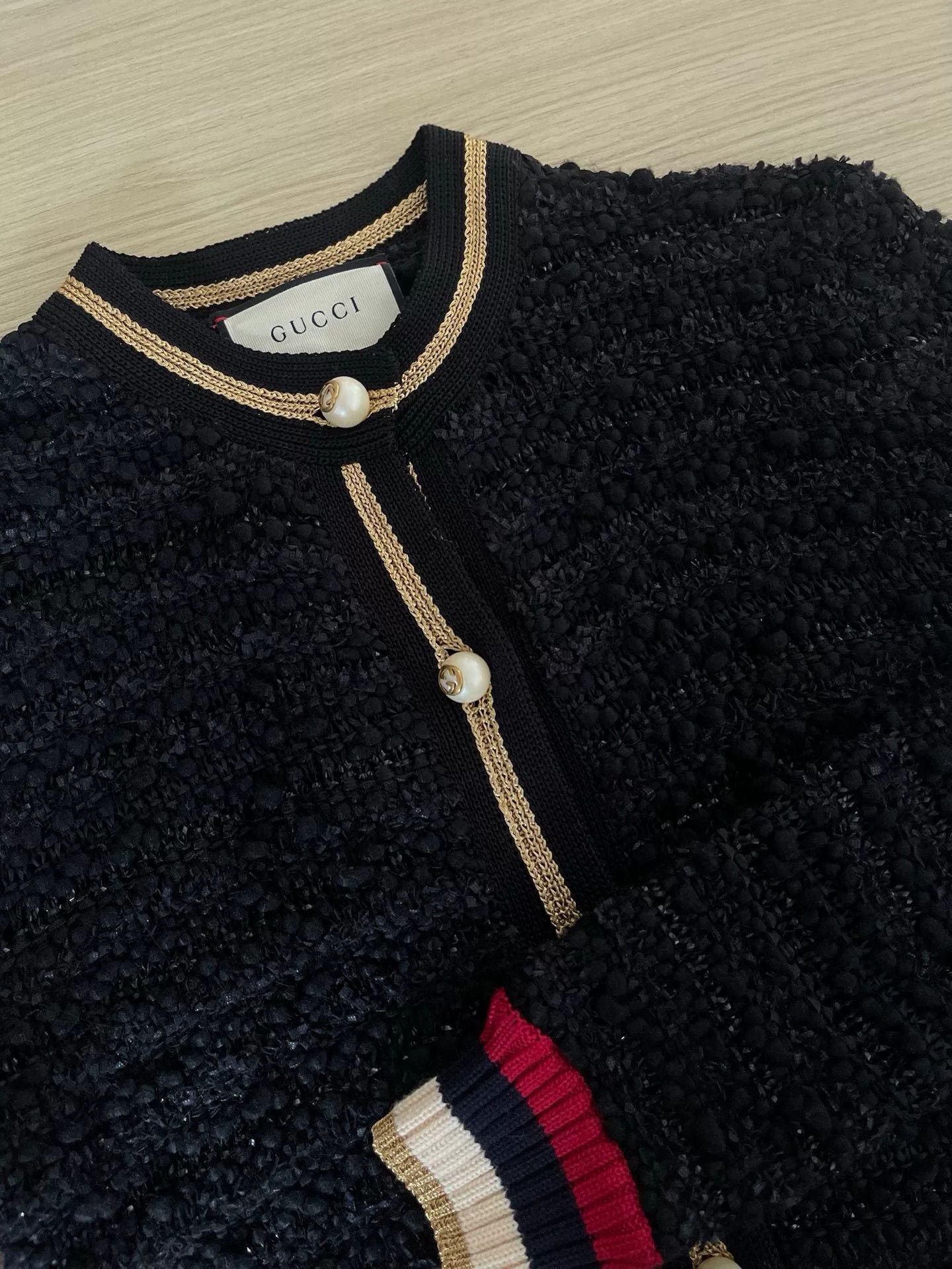 Gucci Gucci Classic Pearl Button Cardigan Size US S / EU 44-46 / 1 - 4 Thumbnail