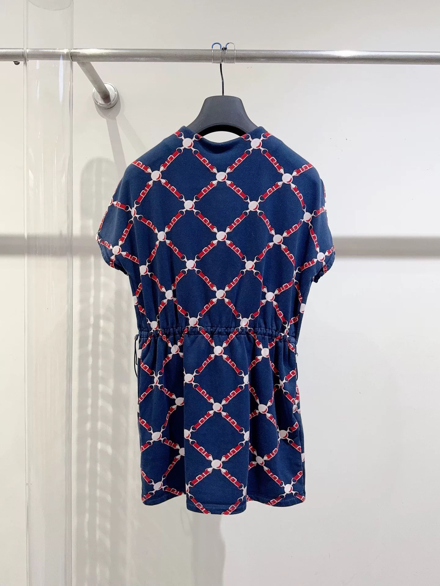 Hermes Hermes Dark Blue Short Sleeve Dress Size US 36 / EU 52 - 6 Thumbnail