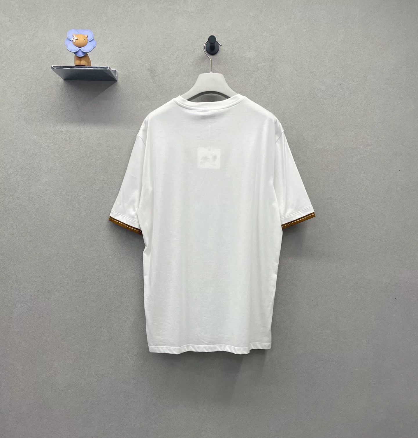 Hermes HERMES FW21 Striped Trim Short Sleeve Tee Size US L / EU 52-54 / 3 - 3 Thumbnail