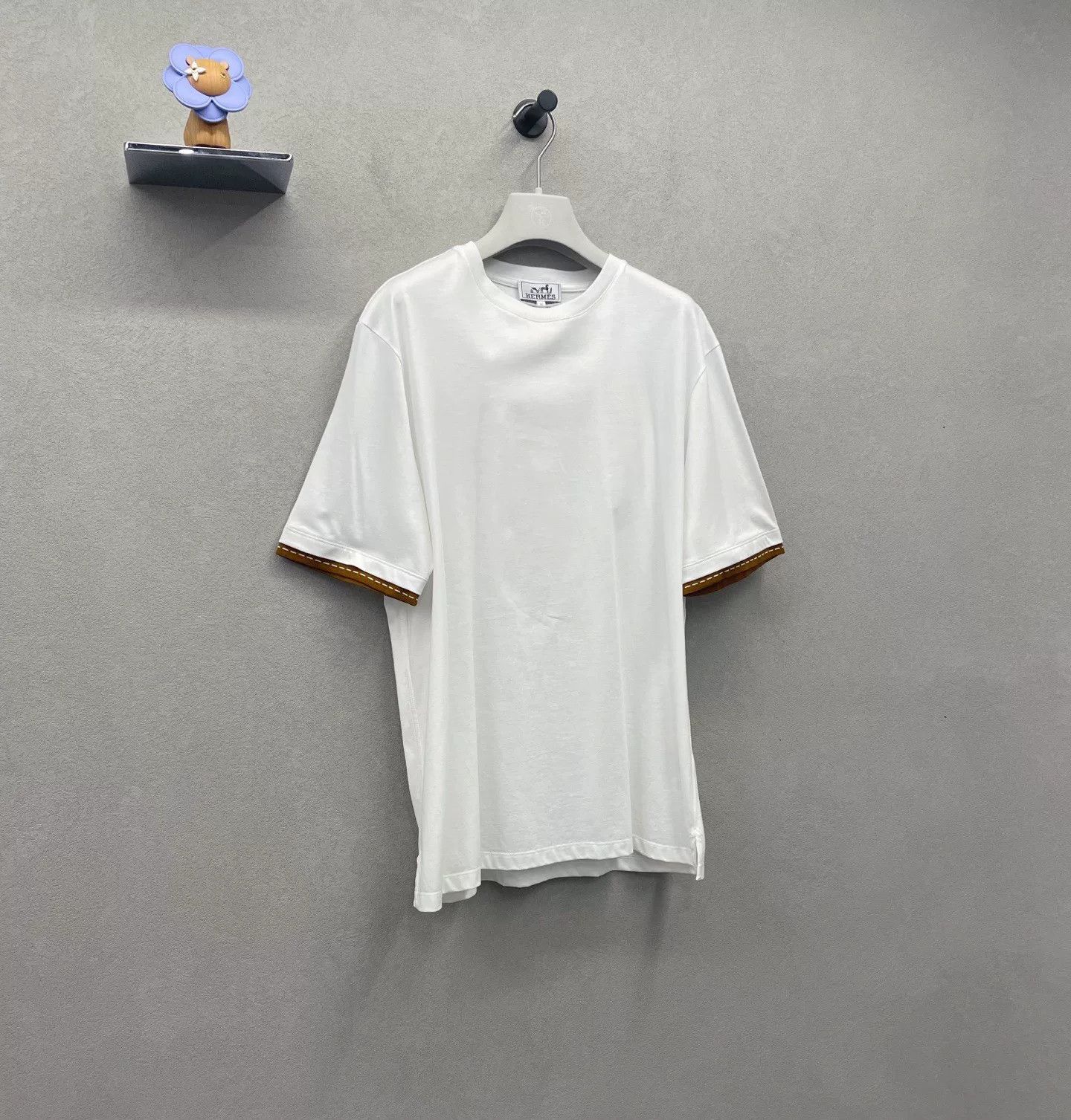 Hermes HERMES FW21 Striped Trim Short Sleeve Tee Size US L / EU 52-54 / 3 - 2 Thumbnail