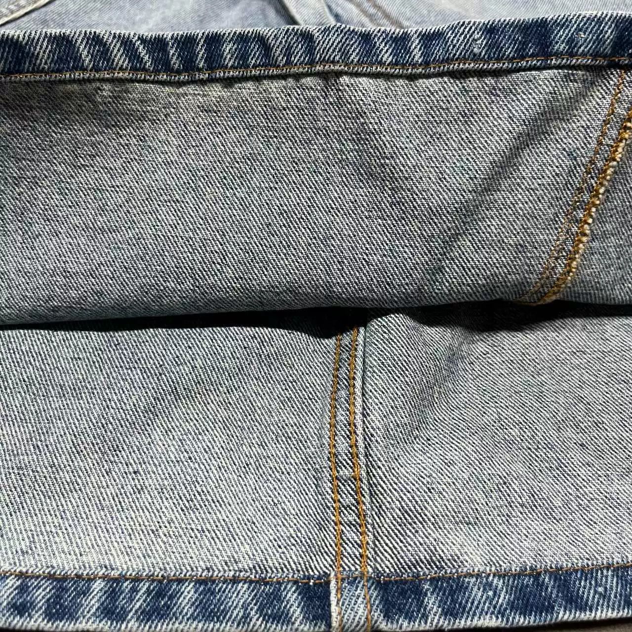 Loewe Loewe Blue Denim Mini Skirt with Leather Patch Size US 34 / EU 50 - 4 Thumbnail