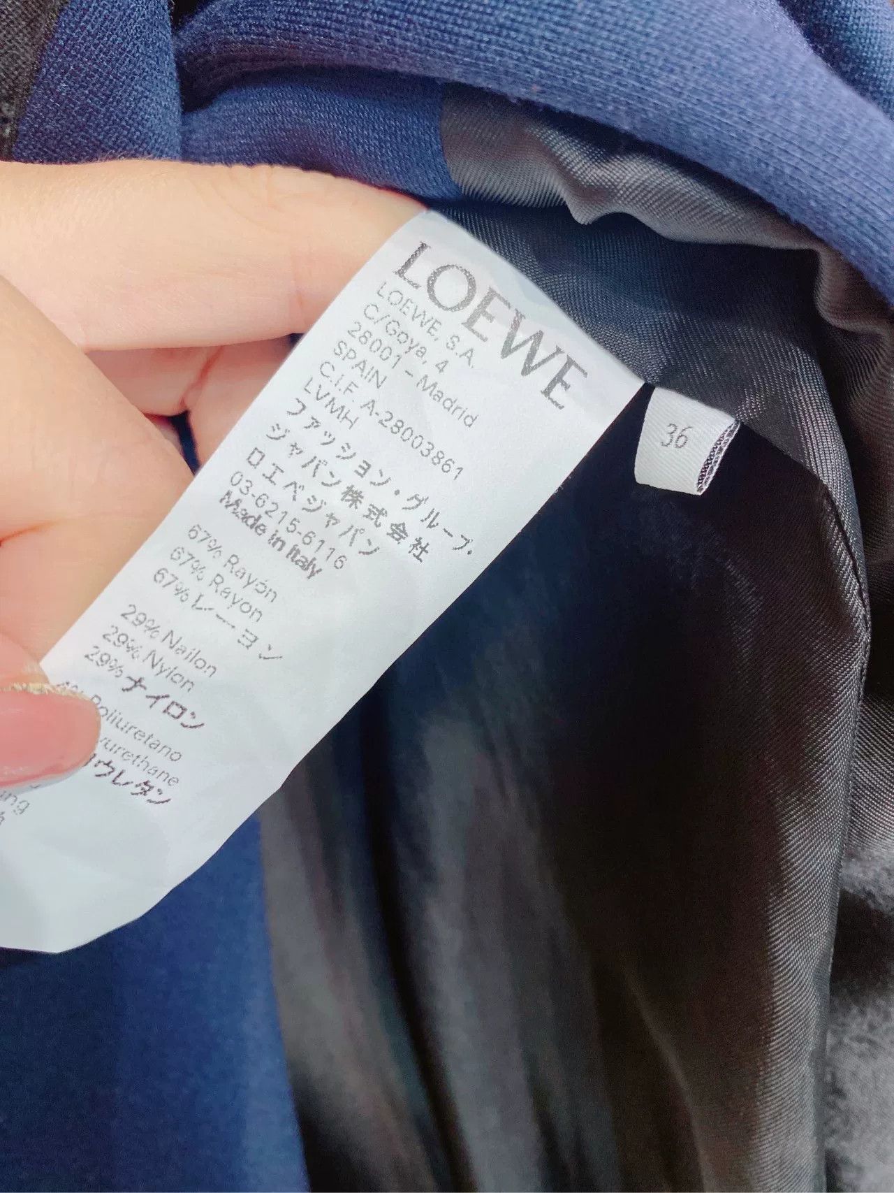 Loewe Loewe Midnight Blue Black Long Coat Size US S / EU 44-46 / 1 - 4 Thumbnail