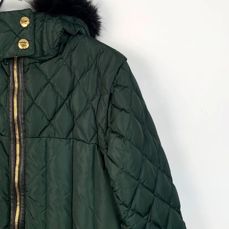 Louis Vuitton Louis Vuitton Green Quilted Hooded Down Coat Size US XS / EU 42 / 0 - 3 Thumbnail
