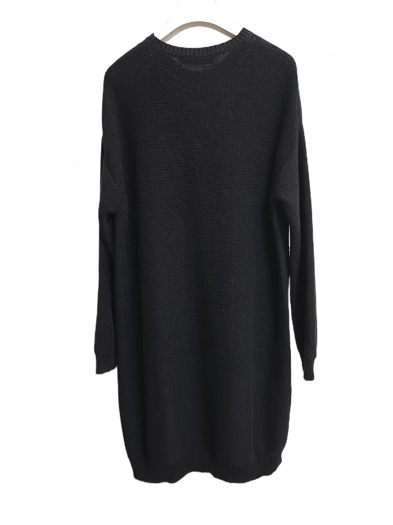 Valentino Valentino Black Embroidered Sweater Dress Size US S / EU 44-46 / 1 - 3 Thumbnail