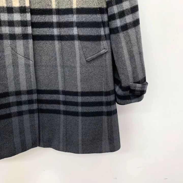 Burberry Burberry Wool Plaid Long Sleeve Coat Size US M / EU 48-50 / 2 - 4 Thumbnail