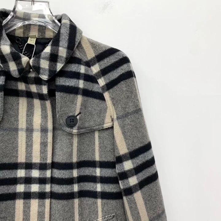 Burberry Burberry Wool Plaid Long Sleeve Coat Size US M / EU 48-50 / 2 - 3 Thumbnail