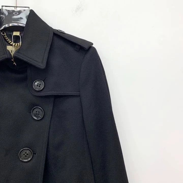 Burberry Burberry Black Cashmere Long Coat Size US XS / EU 42 / 0 - 3 Thumbnail