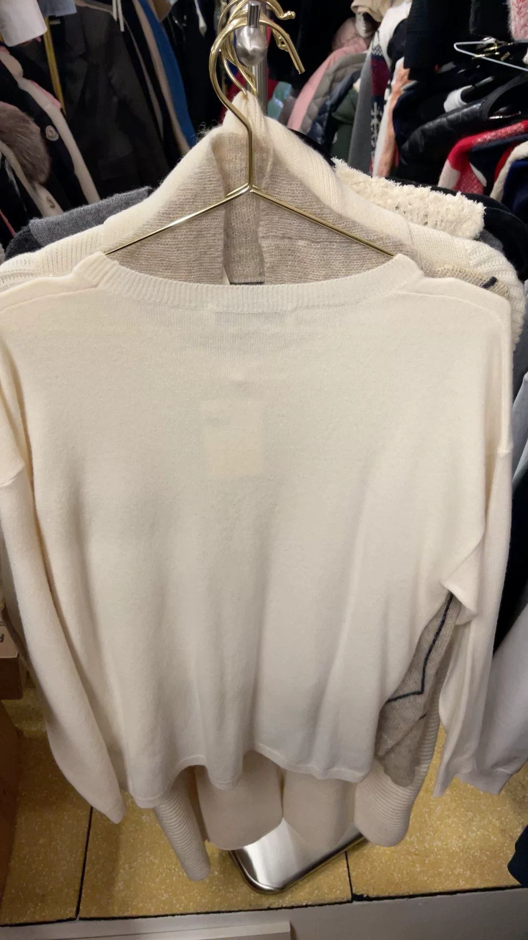 Valentino Valentino White Lace Panel Knit Top Size US L / EU 52-54 / 3 - 2 Thumbnail