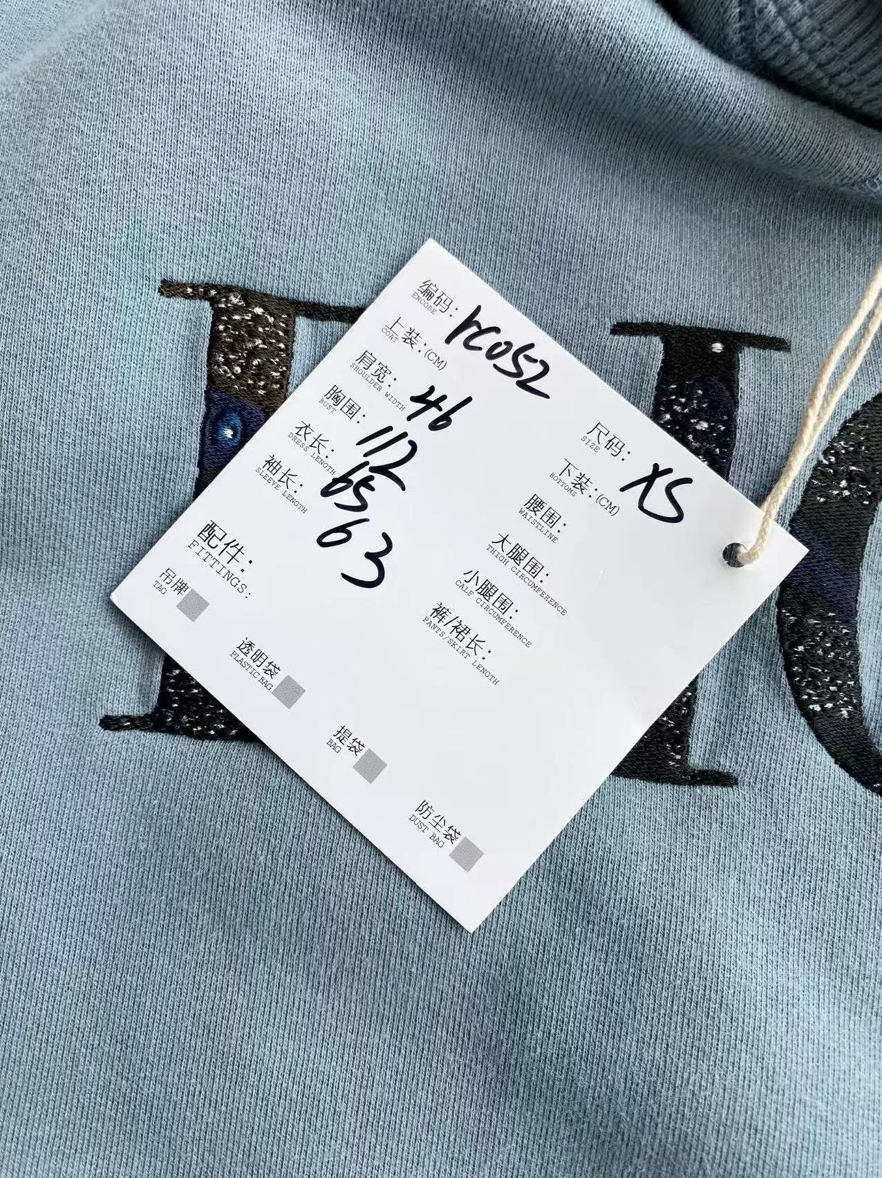 Dior blue dior starry logo sweatshirt xs size Size US XS / EU 42 / 0 - 7 Thumbnail