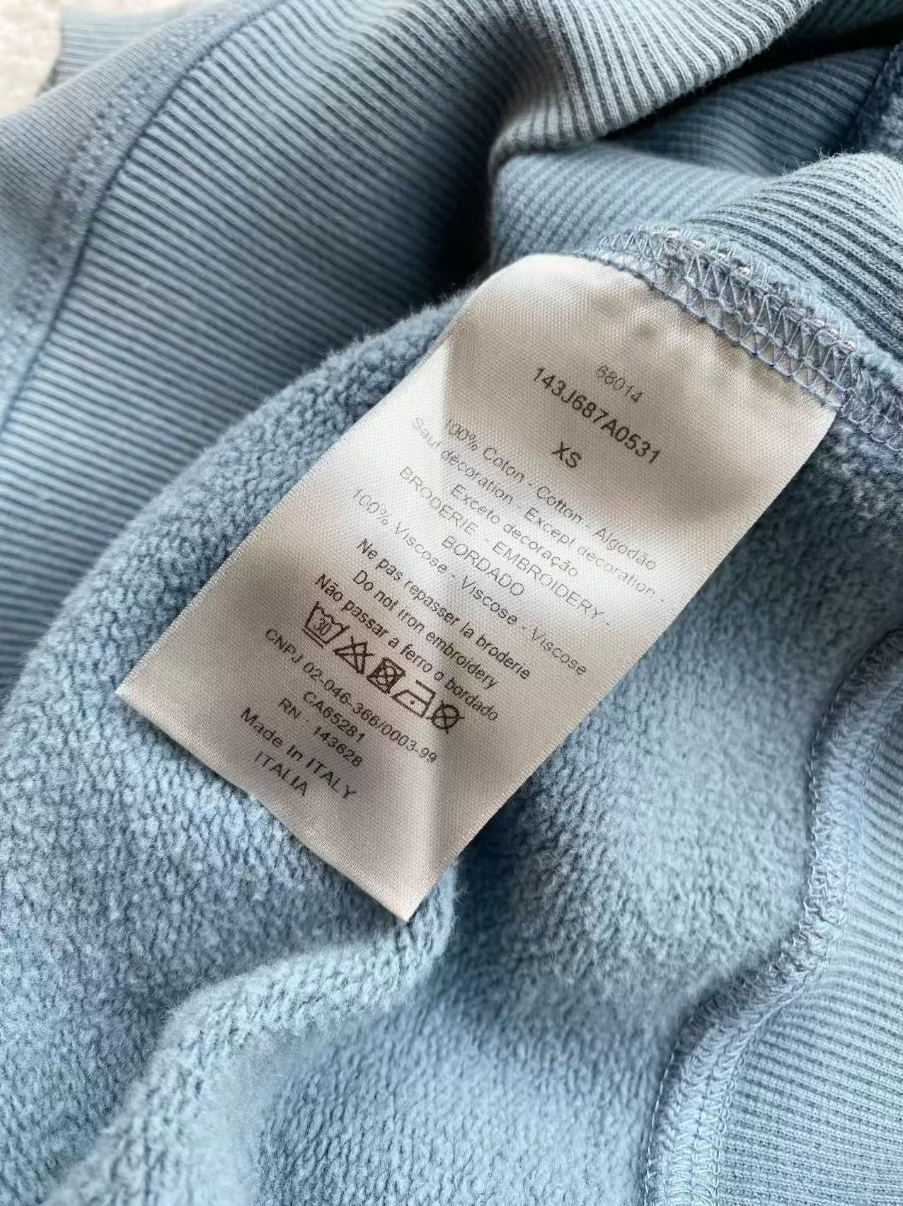 Dior blue dior starry logo sweatshirt xs size Size US XS / EU 42 / 0 - 5 Thumbnail