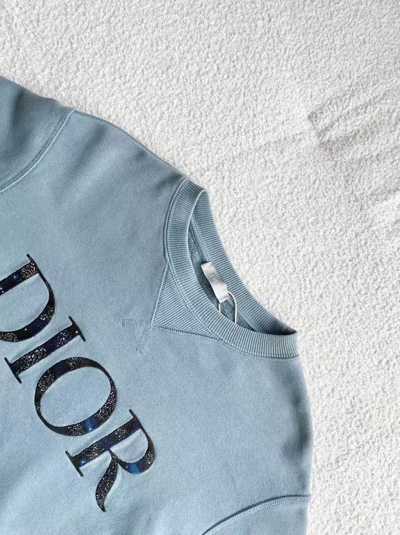 Dior blue dior starry logo sweatshirt xs size Size US XS / EU 42 / 0 - 4 Thumbnail
