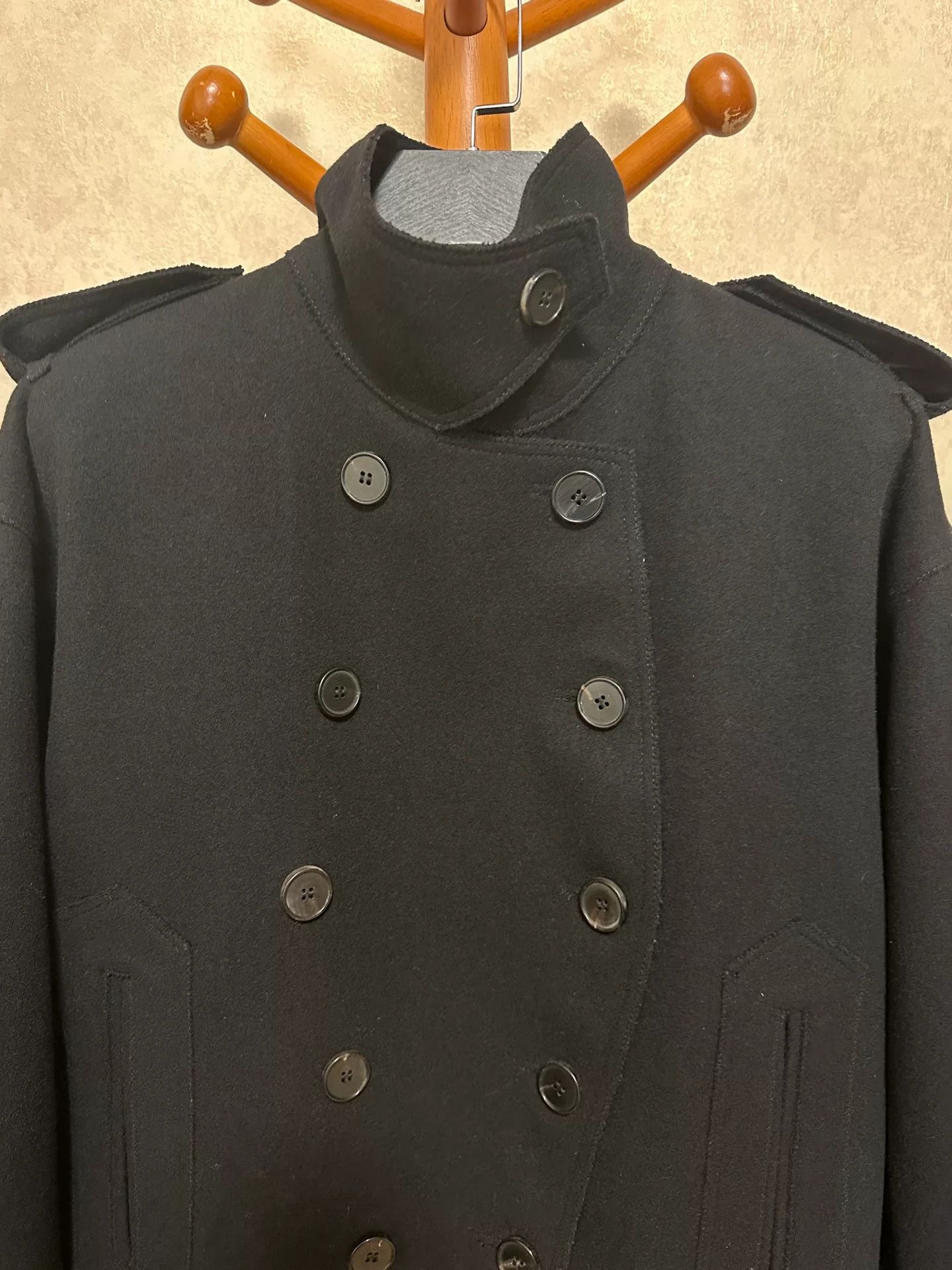 Valentino Valentino Wool Double-Breasted Coat Size US L / EU 52-54 / 3 - 2 Thumbnail