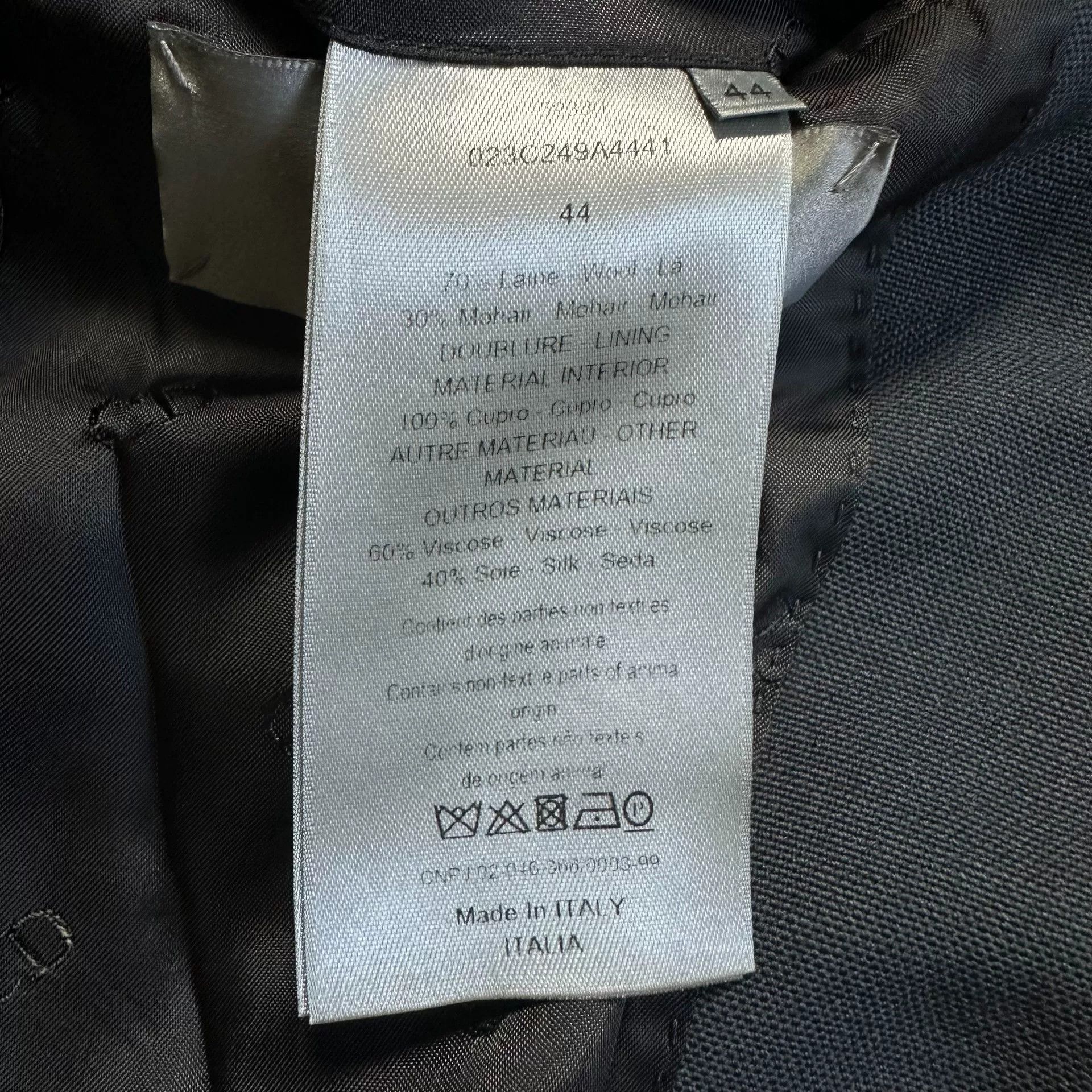 Dior Dior Men Satin Runway Blazer Size US S / EU 44-46 / 1 - 6 Thumbnail