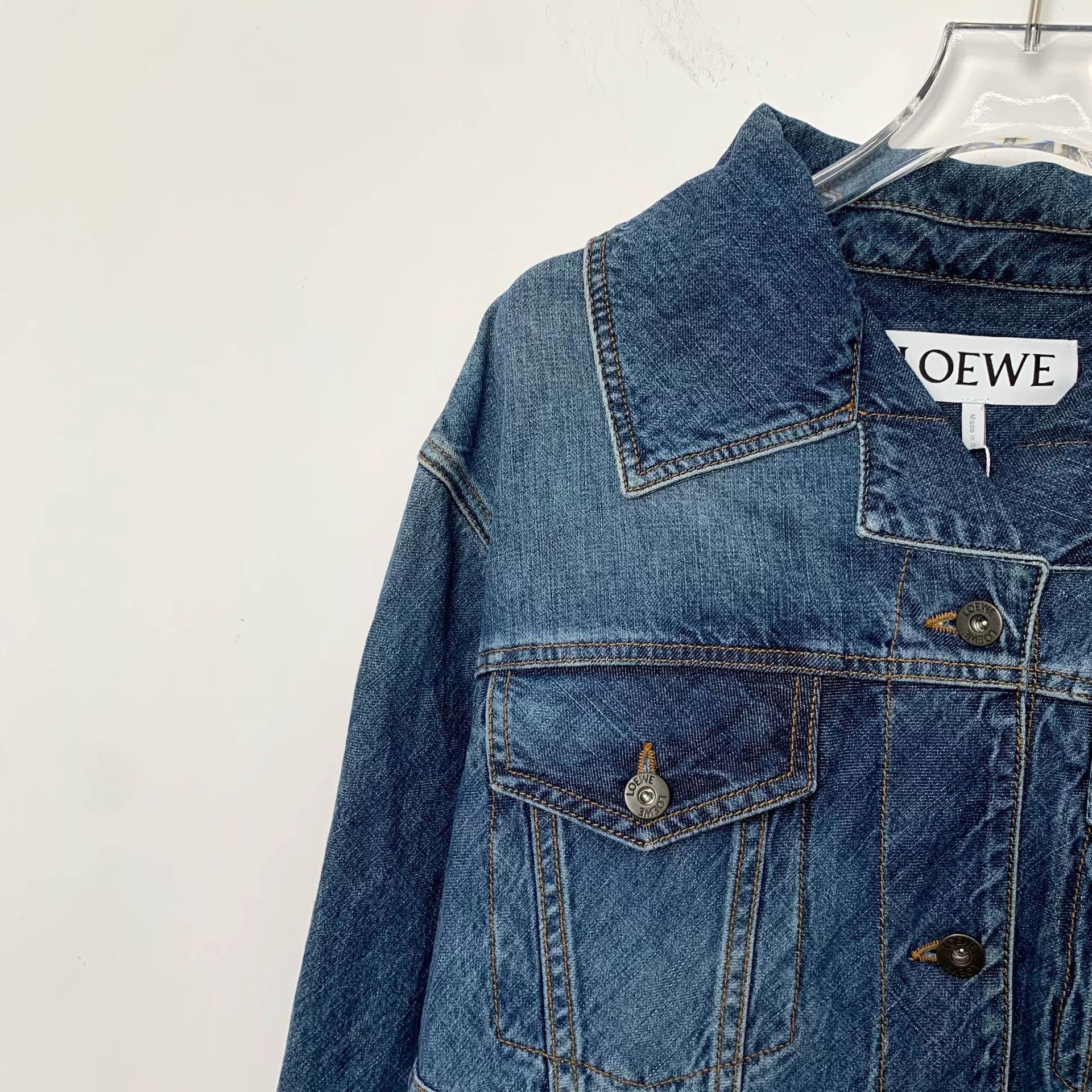 Loewe Loewe Blue Denim Asymmetric Jacket Size US XS / EU 42 / 0 - 3 Thumbnail