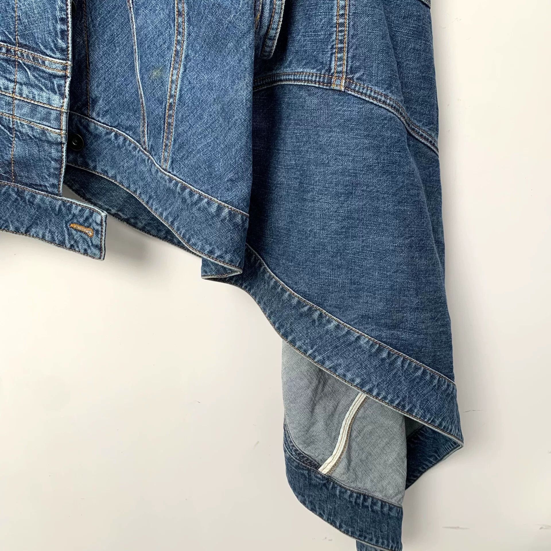 Loewe Loewe Blue Denim Asymmetric Jacket Size US XS / EU 42 / 0 - 4 Thumbnail
