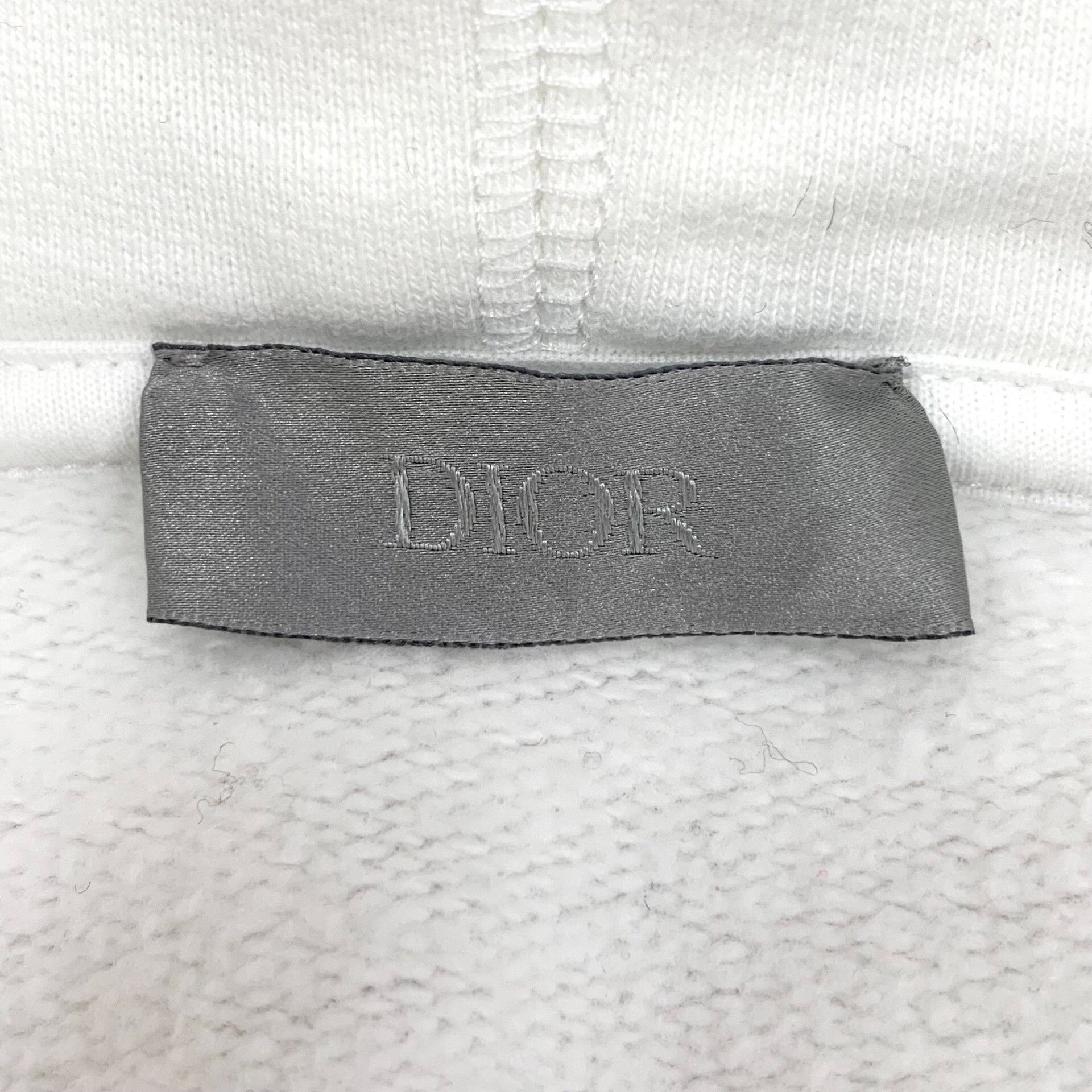 Dior dior white logo embroidered hoodie sweatshirt Size US XS / EU 42 / 0 - 5 Thumbnail