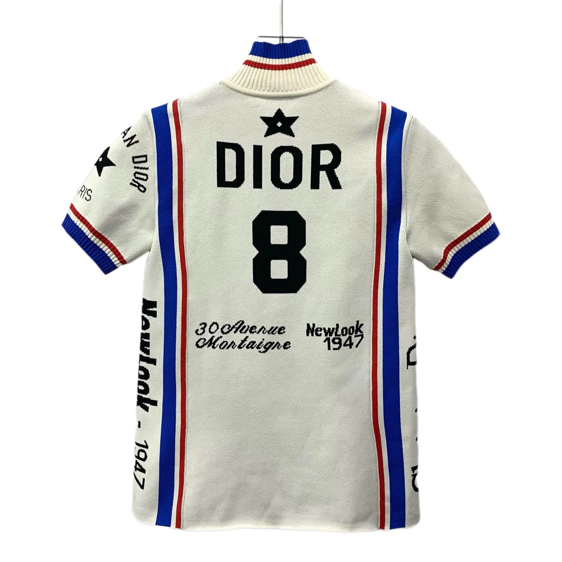 Dior christian dior striped short sleeve knit top Size US XS / EU 42 / 0 - 2 Thumbnail