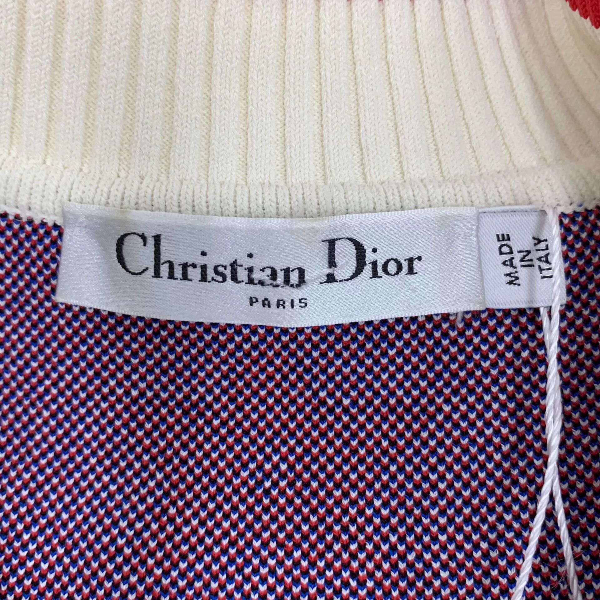 Dior christian dior striped short sleeve knit top Size US XS / EU 42 / 0 - 5 Thumbnail