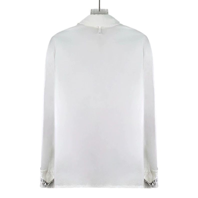 Hermes Hermes White Cotton Zip Shirt Jacket Size US XS / EU 42 / 0 - 2 Thumbnail