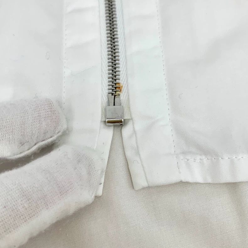 Hermes Hermes White Cotton Zip Shirt Jacket Size US XS / EU 42 / 0 - 9 Thumbnail