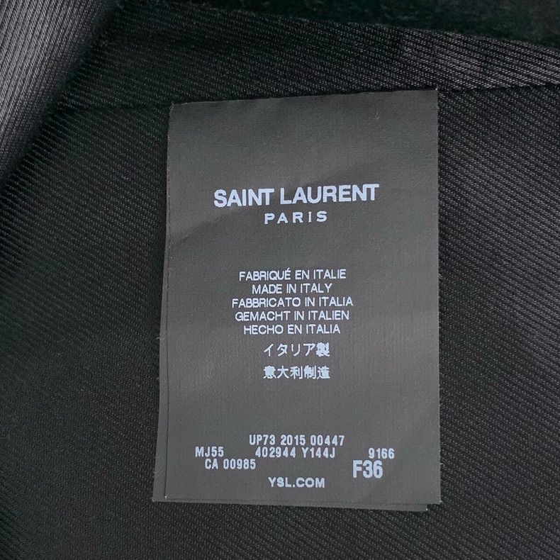 Saint Laurent Paris Saint Laurent Houndstooth Wool Blend Coat Size US S / EU 44-46 / 1 - 7 Thumbnail