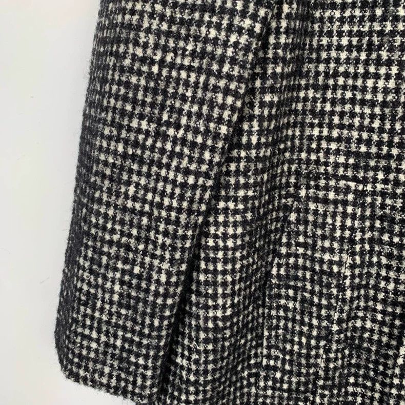 Saint Laurent Paris Saint Laurent Houndstooth Wool Blend Coat Size US S / EU 44-46 / 1 - 4 Thumbnail