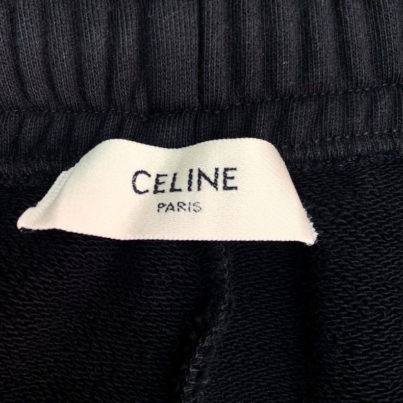 Celine Celine Black Logo Cotton Sweatpants Size US 38 / EU 54 - 6 Thumbnail