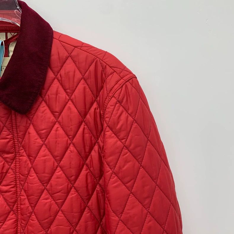 Burberry Burberry Red Quilted Cotton Coat S Size US S / EU 44-46 / 1 - 3 Thumbnail