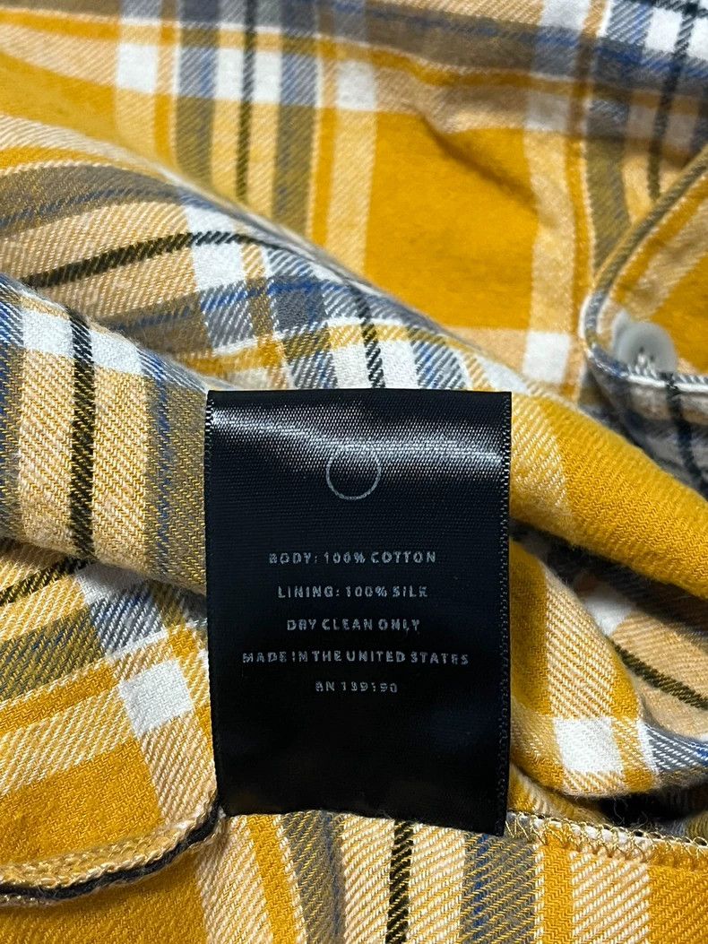 Fear of God Fear of God Yellow Plaid Sleeveless Shirt Size US XL / EU 56 / 4 - 4 Thumbnail