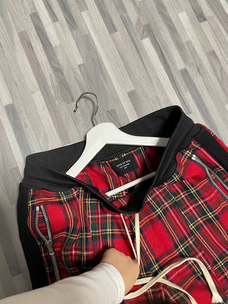 Fear of God FOG Fear Of God Red Plaid Track Pants Size US 30 / EU 46 - 3 Thumbnail