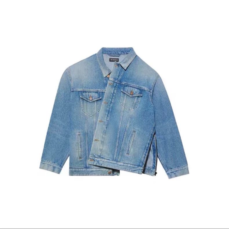 Balenciaga Balenciaga Single-Breasted Denim Jacket Size US M / EU 48-50 / 2 - 2 Thumbnail