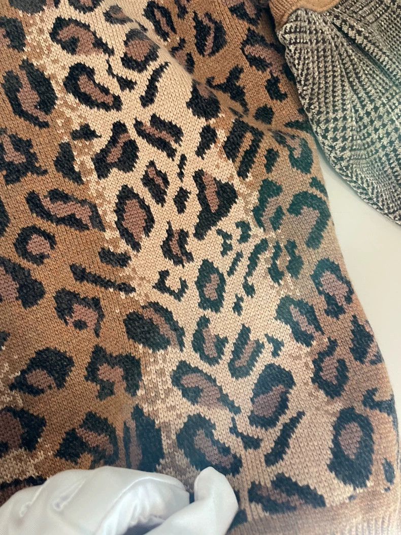 Loewe Loewe Brown Leopard Wool Sweater M Size US M / EU 48-50 / 2 - 8 Thumbnail