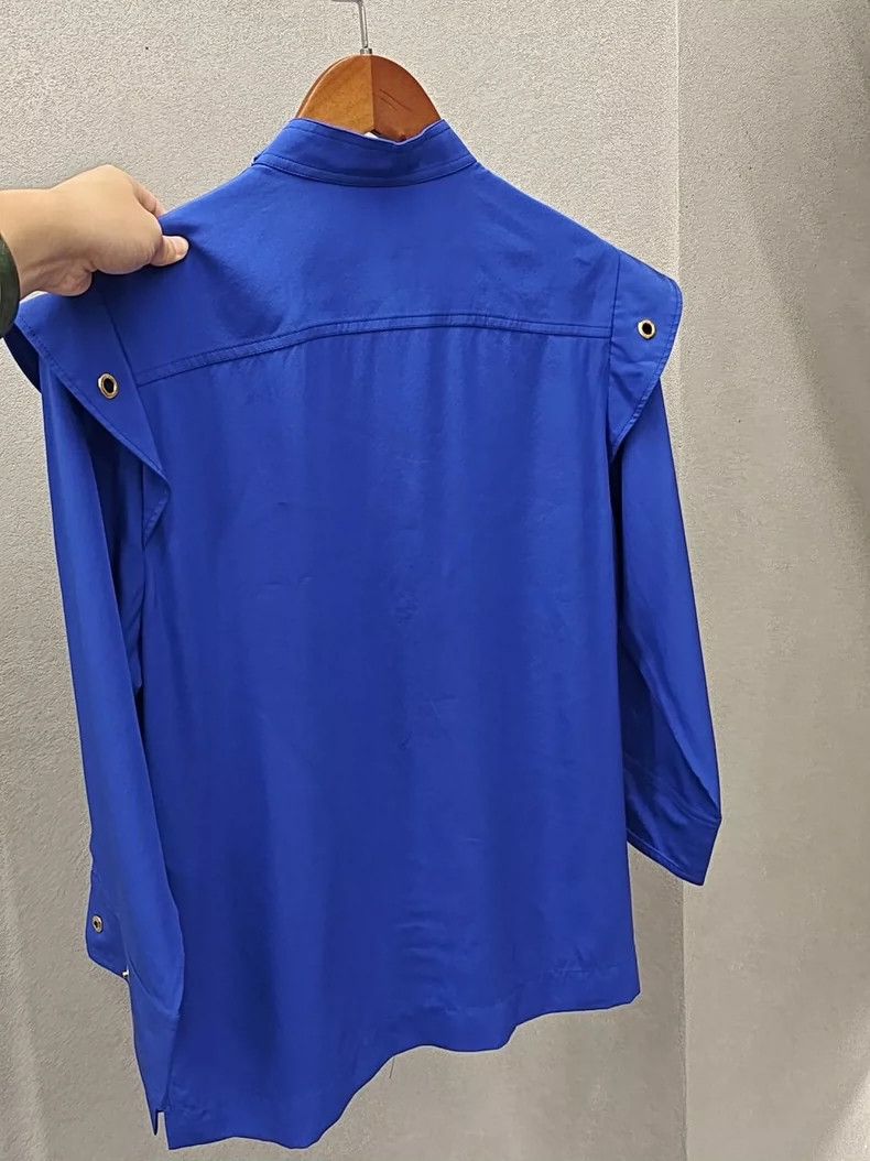 Louis Vuitton LV Klein Blue Long Sleeve Shirt Size US M / EU 48-50 / 2 - 2 Thumbnail