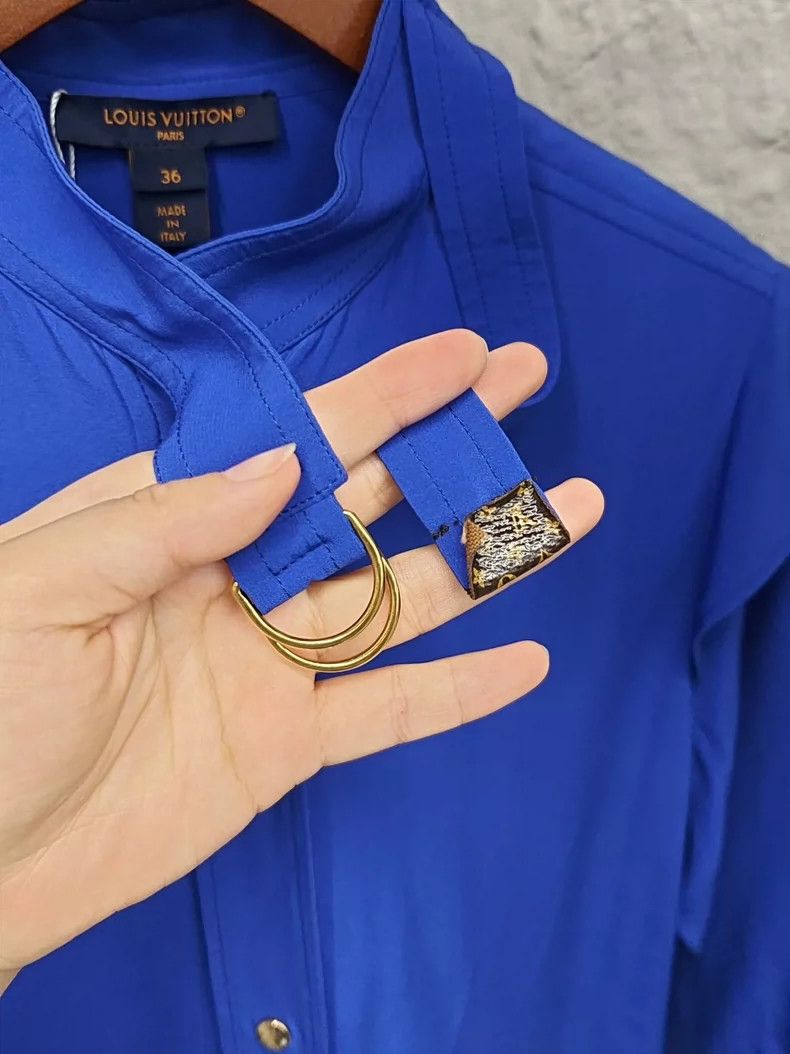 Louis Vuitton LV Klein Blue Long Sleeve Shirt Size US M / EU 48-50 / 2 - 5 Thumbnail