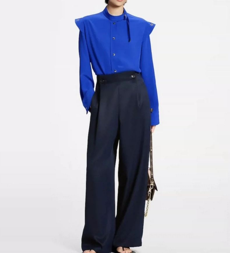 Louis Vuitton LV Klein Blue Long Sleeve Shirt Size US M / EU 48-50 / 2 - 9 Thumbnail