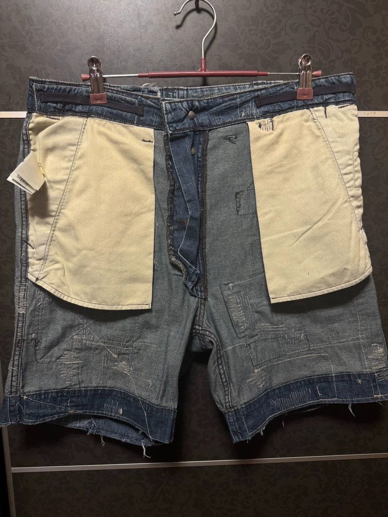RRL Ralph Lauren RRL 2022 Patchwork Denim Shorts W30 Size US 30 / EU 46 - 3 Thumbnail