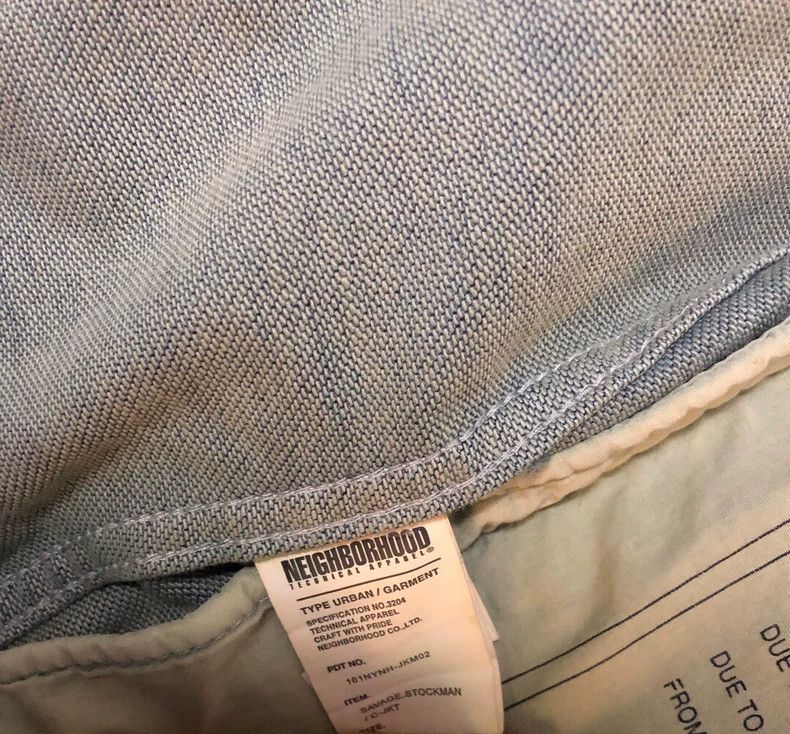 Neighborhood Neighborhood Denim Jacket Size US XL / EU 56 / 4 - 5 Thumbnail