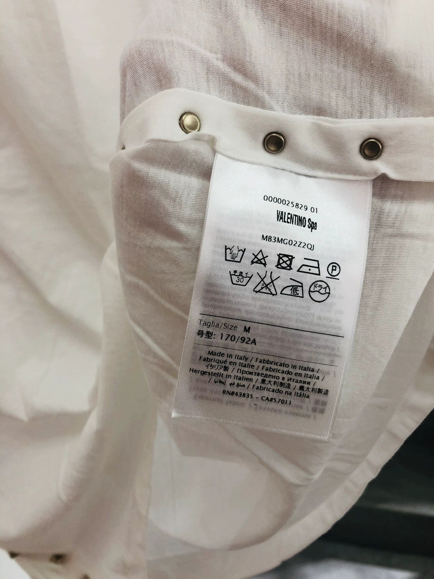 Valentino Valentino Limited White T-shirt Size US M / EU 48-50 / 2 - 3 Thumbnail