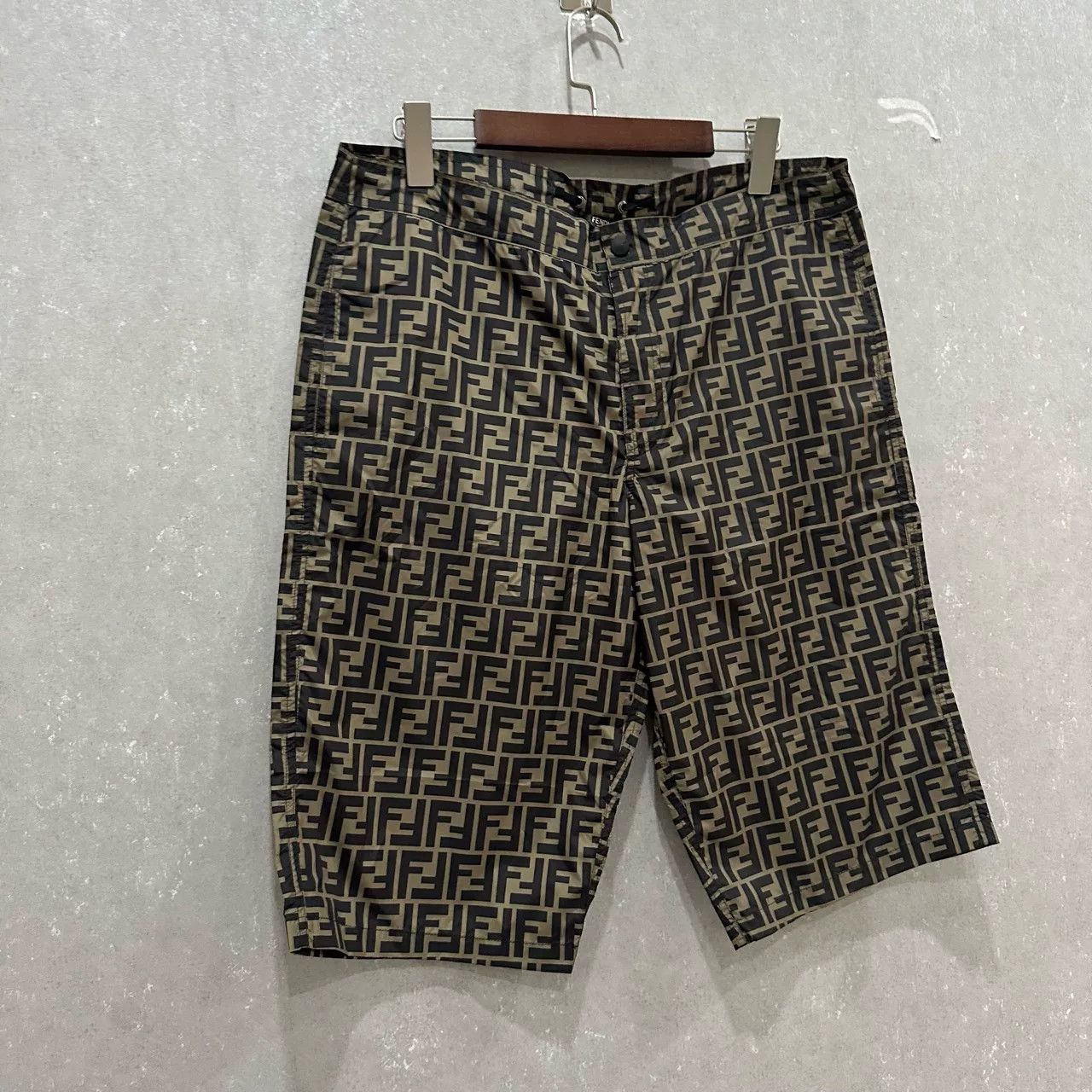 Fendi Fendi Monogram Nylon Drawstring Shorts Size US 34 / EU 50 - 3 Thumbnail