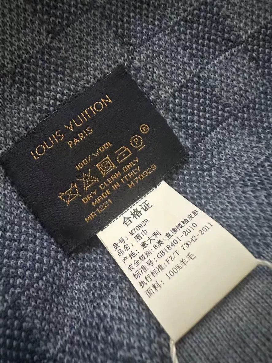 Louis Vuitton Louis Vuitton Checkered Scarf Size ONE SIZE - 5 Thumbnail