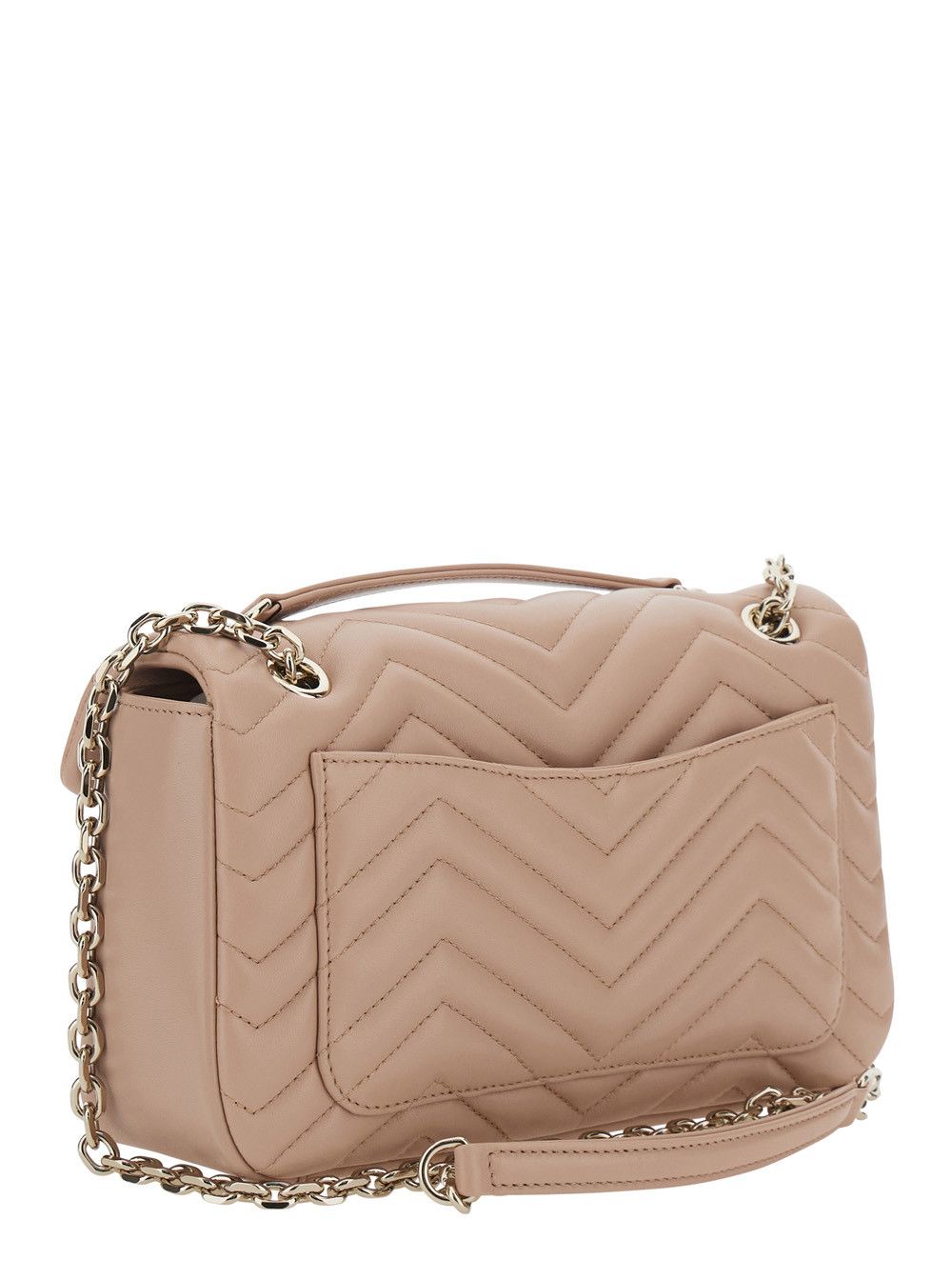 Gucci GG Marmont Shoulder Bag with Adjustable Chain Strap and GG Plaque on Front in Pink Leather for Women Size ONE SIZE - 3 Thumbnail