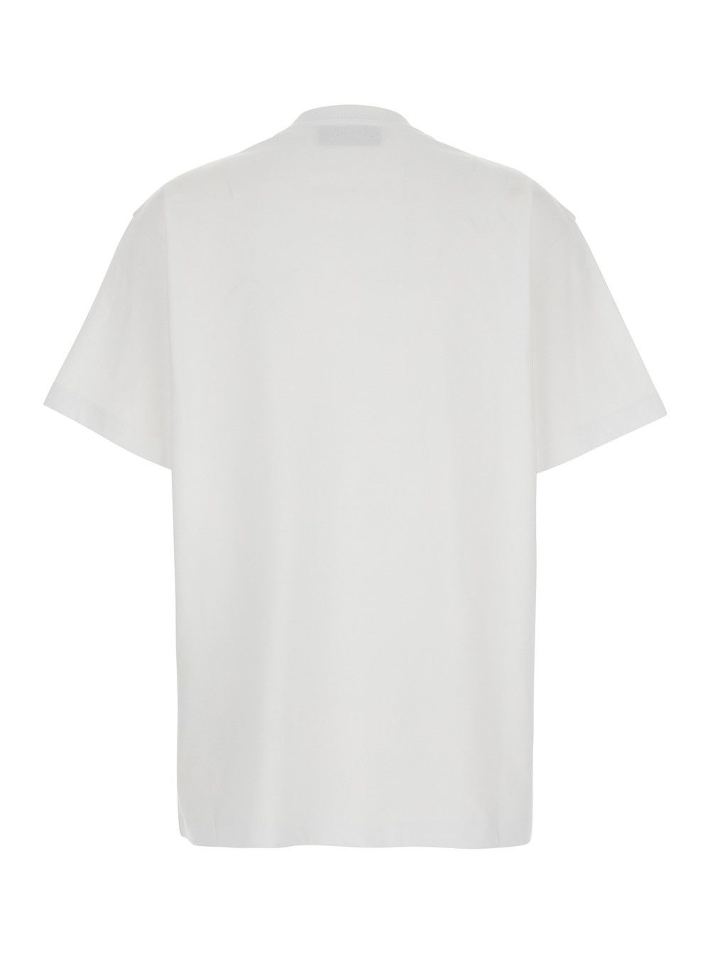 Gucci White Crew Neck T-Shirt with Tone-on-Tone Horsebit Embroidery on the Front in Cotton Women Size S / US 4 / IT 40 - 2 Thumbnail