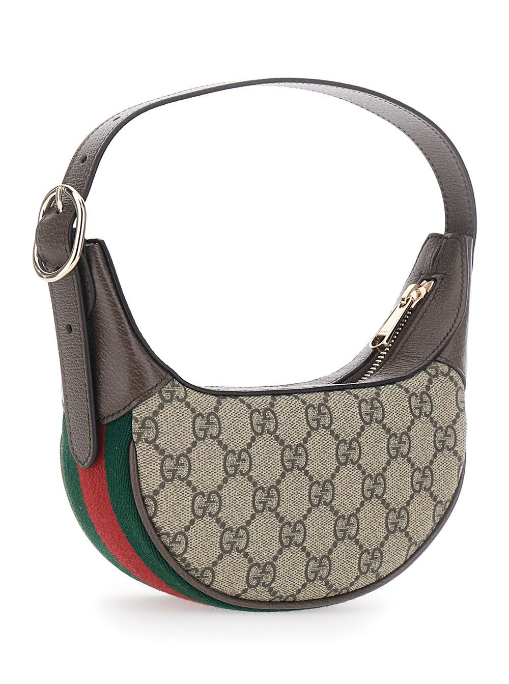 Gucci 'Ophidia Mini ' Beige Tote Bag with GG All-Over Motif and Web Stripe in Fabric Women Size ONE SIZE - 3 Thumbnail