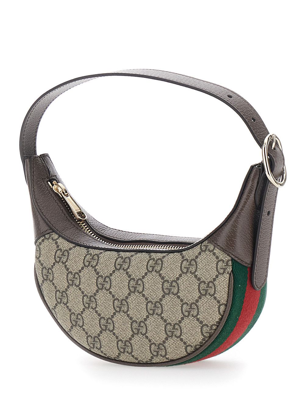 Gucci 'Ophidia Mini ' Beige Tote Bag with GG All-Over Motif and Web Stripe in Fabric Women Size ONE SIZE - 2 Thumbnail