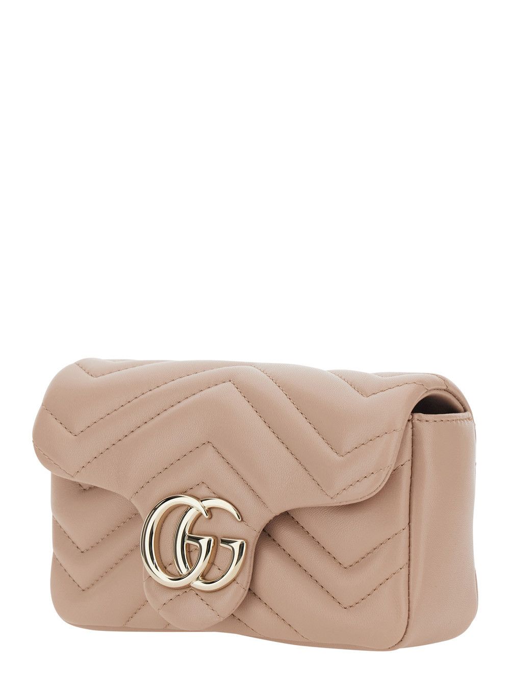 Gucci Pink Mini 'Ophidia' Bag with Chain Strap and GG Plaque on Front in Leather for Women Size ONE SIZE - 2 Thumbnail
