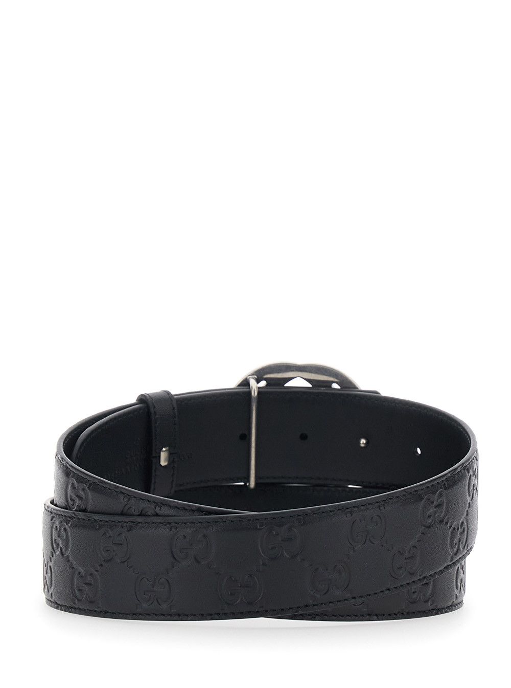 Gucci Black Reversible Belt with GG Buckle in Leather for Men Size ONE SIZE - 3 Thumbnail