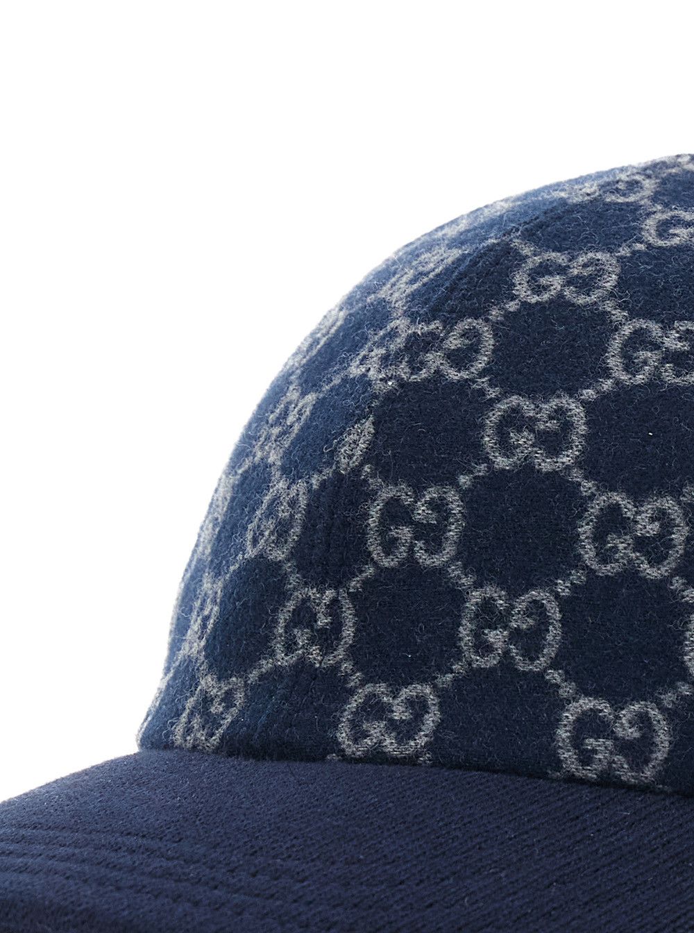 Gucci Blue Baseball Cap with GG Motif in Cashmere for Men Size ONE SIZE - 3 Thumbnail