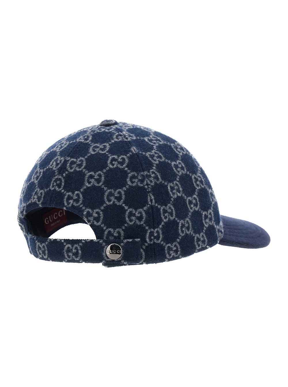 Gucci Blue Baseball Cap with GG Motif in Cashmere for Men Size ONE SIZE - 2 Thumbnail
