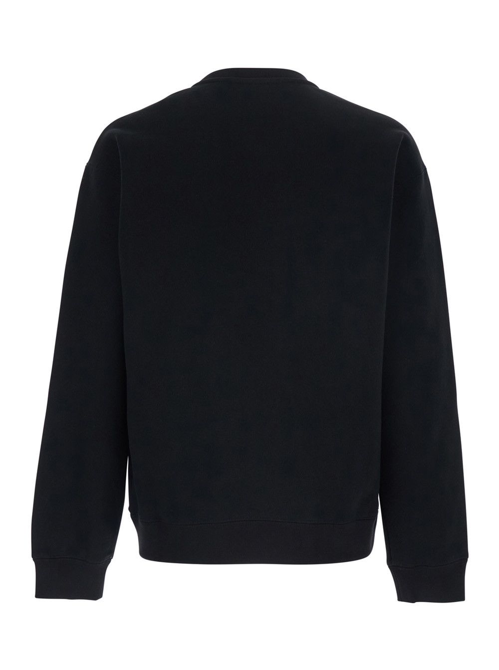 Valentino Sweatshirt with Logo Print on the Front and Dropped Shoulders in Black Cotton for Men Size US L / EU 52-54 / 3 - 2 Thumbnail