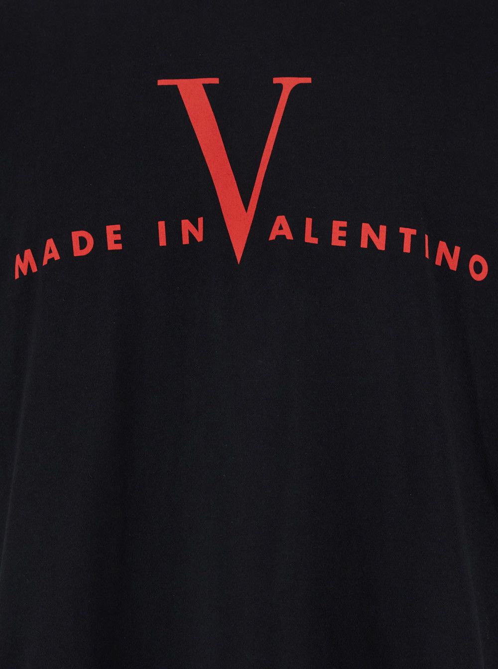 Valentino Black T-Shirt with Logo Print on the Front and Dropped Shoulders in Cotton for Men Size US S / EU 44-46 / 1 - 3 Thumbnail